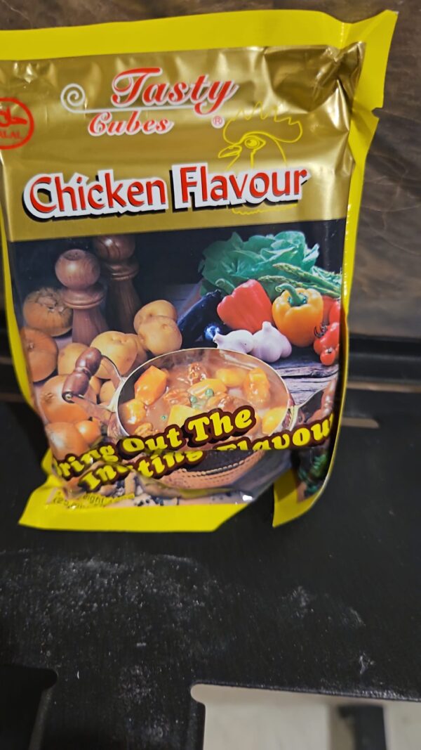 Pack of chicken flavored seasoning cubes