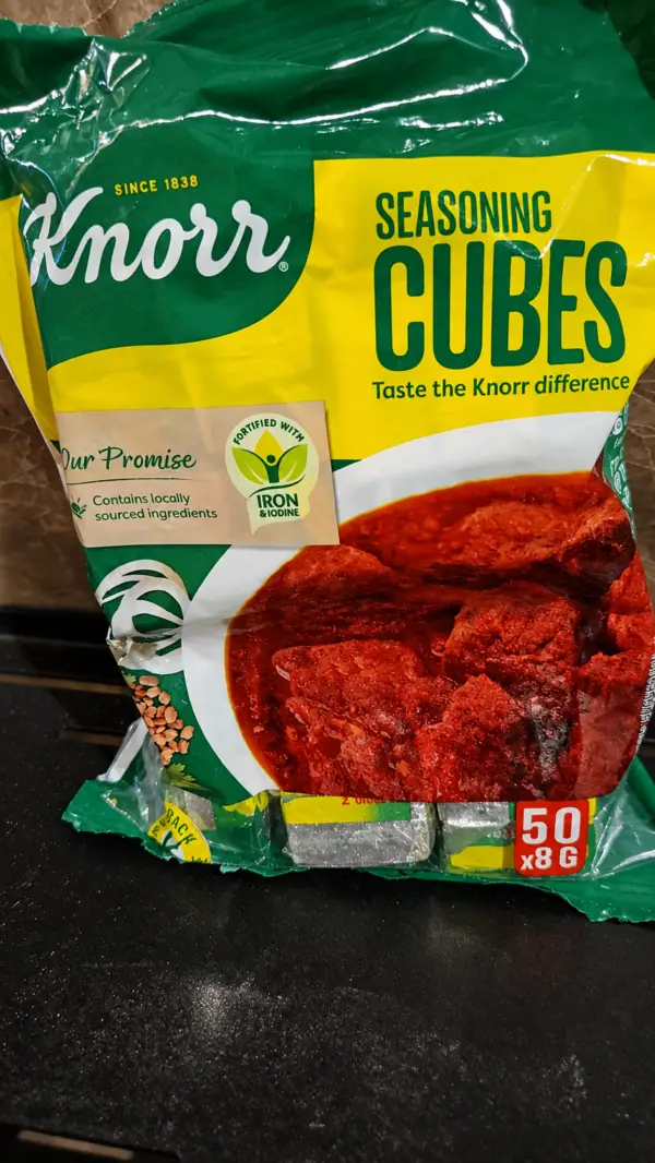 Pack of Knorr seasoning cubes
