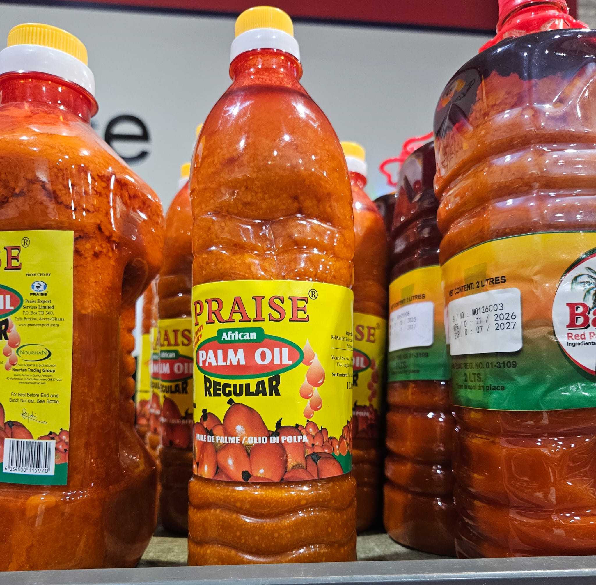 Bottles of Palm Oil